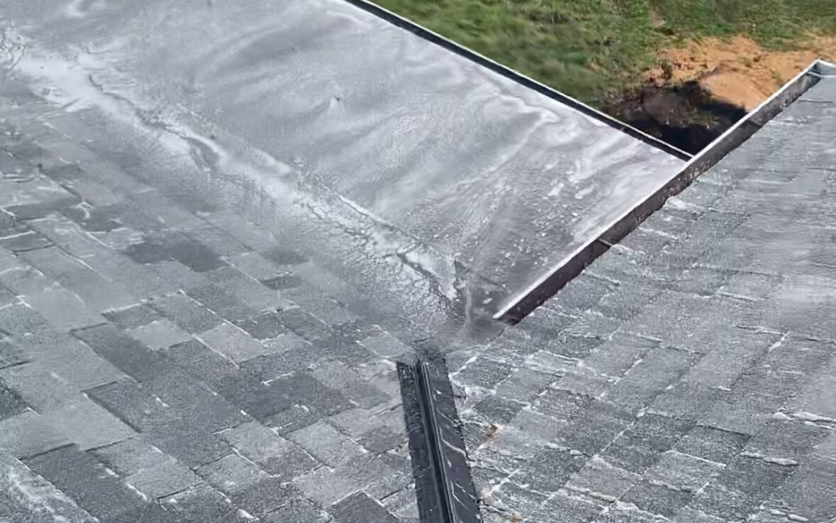 fleshly cleaned gutters